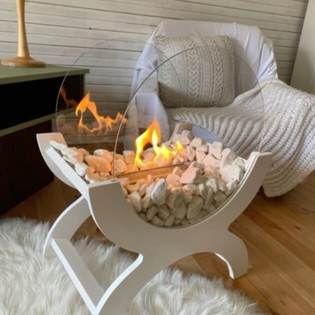 مدفأة ديكور فاخرة بتصميم كلاسيكي
